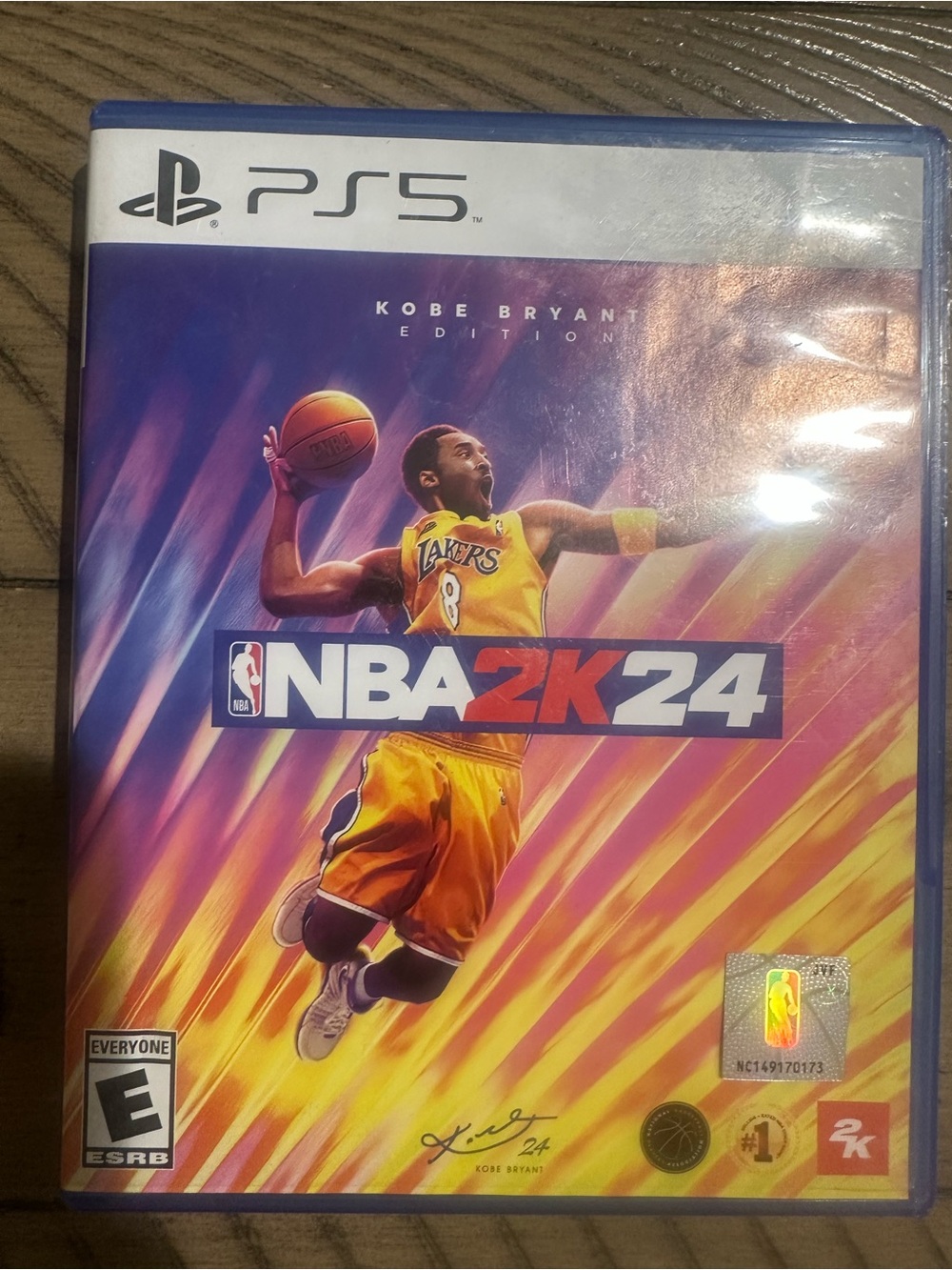 NBA 2K24 Kobe Bryant Edition for PS5 — Purple & Gold Cover